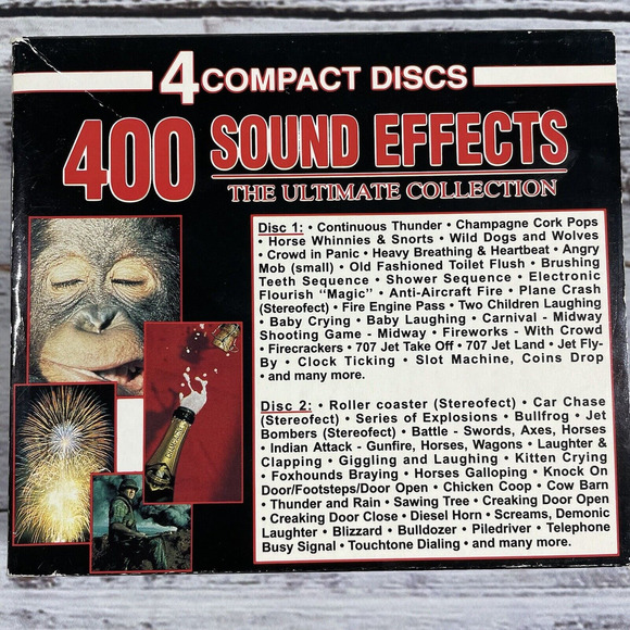 None Other - 400 SOUND EFFECTS THE ULTIMATE COLLECTION 1994 Halloween 4CD SET